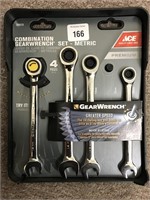 4 Pc Ace Combo Gear Wrench Set- Metric