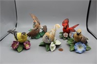 4 Lenox "Garden Bird Sculptures" Collection #1