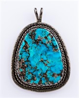 Jewelry Sterling Silver Turquoise Pendant