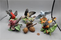 6 Lenox "Garden Song Birds Sculptures" Collection