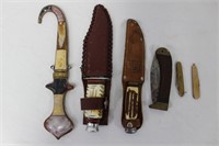 6 Pcs. Vtg. Knives, Pockets, Dagger, Monarch+++