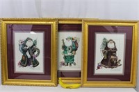 3 St. Nick Prints by Brenda H, Tustian, A/P Signed