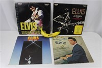 4 Vtg. Elvis Presley Records -LOOK!