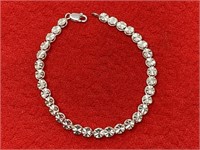 7in. Sterling Silver Bracelet 5.47 Grams