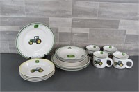 SET OF 4 JOHN DEERE DISHES