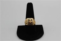 10k Gold Vtg. Masonic Ring Sz. 9.5, 7 gm.