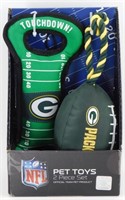 2-Piece Green Bay Packer Pet Toy