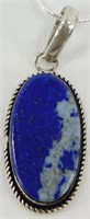 Lapis Lazuli 1.8" Pendant & Chain