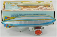 Zeppelin Tin Wind-Up Toy with Box
