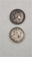 1906/1907 Canada Silver Nickle, 5 Cents