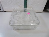 Vtg Refrigerator Dish (8&1/2" x 8&1/2" x 3&1/4")