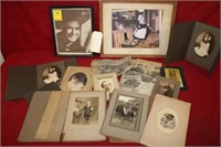Antique Photographs; Beatles clippings,