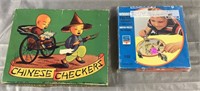 Chinese Checkers Game & Wooden Puzzle
