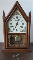 Vintage Linden Steeple Mantle Clock