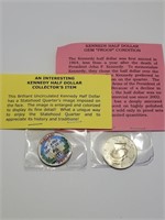 2 Kennedy Half Dollar Coins