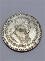 1959 Mexico Silver Un Peso Coin