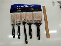 New 5 Pack Paint Brush Set