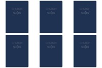 6 Pack Lined Journal Church Notes