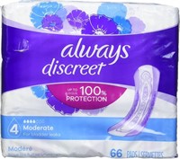 About 66 Always Discreet Moderate Incontinence