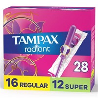 About 28 Tampax Pocket Radiant Compact Duopack