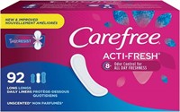 About 92 Carefree Acti-Fresh Thin Panty Liners,