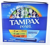About 30 Tampax Tampons Pearl Triple Pack