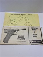 1975 Stoeger Luger Inst. Booklet Manual