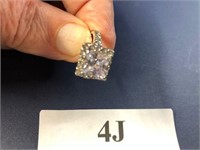 Ring size 6 gemstones silver new 4J