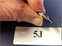 Ring size 8 band gemstones new 5J