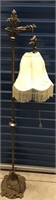 ANTIQUE CAST IRON FLOOR LAMP