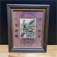 “The Forty Niners” Framed Liberty Head Nickels