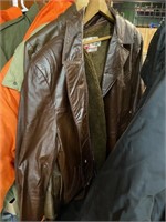 the leather shop 46 regular brown leather jacket