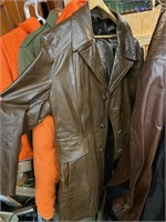 Leather jacket roughly size extra-large