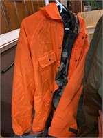 blaze orange and camo removable insert jacket