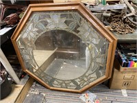 Approximately 3 foot stained glass or edge glass