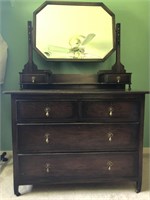 Oak Dresser with Mirror