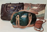 5 Leather Style Ladies Purses / Bags
