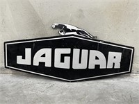 Original Jaguar Masonite Dealership Sign - 915 x