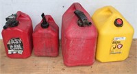 (3) Gas Cans & (1) Diesel Can