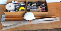 (2) Box Dry Wall Tools & Hard Hat
