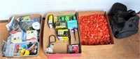 (3) Box Misc Fasteners, Hardware, Nails & Tool Bag