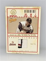 56/75 Fleer Authentic Roger Clemens Relic #PA-RC