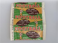 1954 Bowman EMPTY Football Wax Wrapper