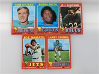 1971 Topps (5 Card HOF Lot)