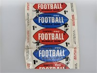 1957 Topps 1 Cent EMPTY Football Wax Wrapper