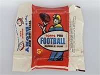 1957 Topps 5 Cent EMPTY Football Wax Wrapper