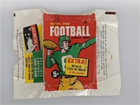 1960 Topps 5 Cent EMPTY Football Wax Wrapper