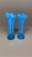 Two long stretch vases