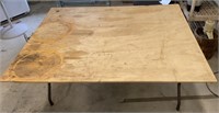Wood top table