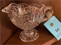 Beautiful vintage clear glass creamer